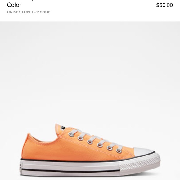 Peach converse sneaker - Picture 1 of 6